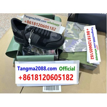 tangma2088 Official Valentino Garavani VLTN Sneaker Premium Synthetic Leather Matte Black Hardware